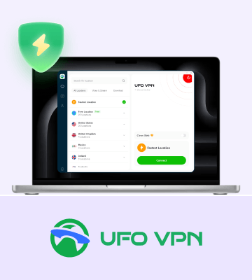 Приложение UFO VPN на MacBook
